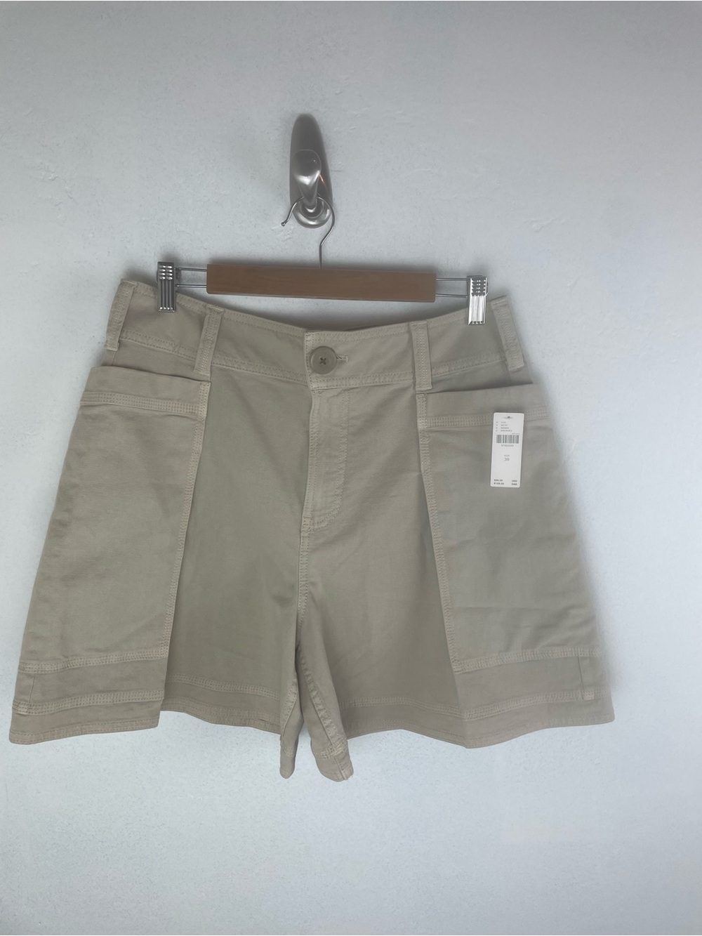 Pilcro Taupe Utility Cargo Shorts